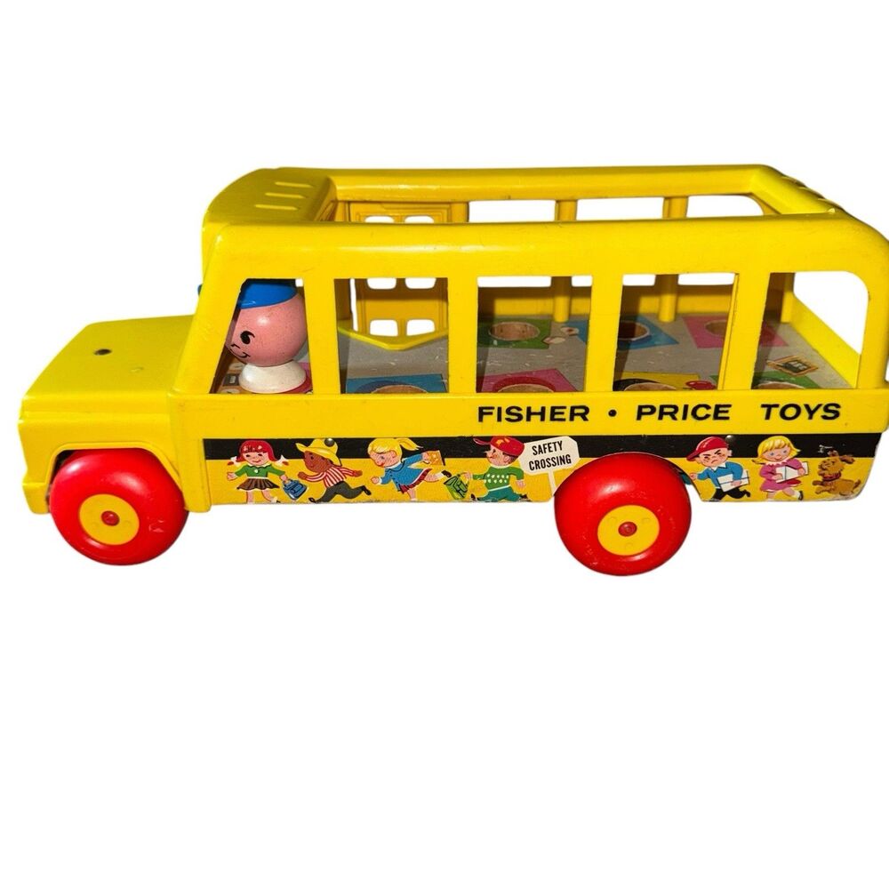 Vintage 1965 Fisher‎ Price School Bus #192 No Figures